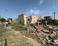 Palwal News:अवैध कॉलोनियों पर जिला नगर योजनाकार विभाग की बड़ी कार्रवाई, कैलाश नगर व किठवाड़ी में तोडफ़ोड़