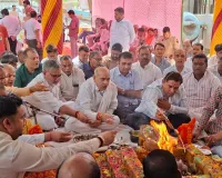 Faridabad News : विधायक मूलचंद शर्मा ने प्रधानमंत्री नरेंद्र मोदी के 12 सफल वर्ष पूर्ण होने के उपलक्ष्य में उनकी दीर्घायु की कामना को लेकर यज्ञ हवन किया