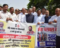 Palwal News : केंद्रीय राज्य मंत्री ने एक पेड़ मां के नाम अभियान के तहत पौधारोपण कर पर्यावरण संरक्षण का दिया संदेश