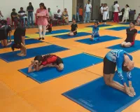 Faridabad News : अंतर्राष्ट्रीय योग दिवस 2026 के उपलक्ष्य में ब्लॉक स्तरीय पारंपरिक योगासन प्रतियोगिता का सफल आयोजन