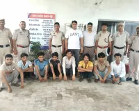 Nuh mewat news: नूंह पुलिस ने 8 साइबर आरोपियों को गिरफ्तार कर 14 मोबाइल फोन 20 फर्जी सिम किए बरामद।
