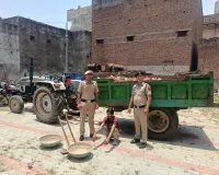 Nuh mewat news: अवैध खनन के खिलाफ जिला पुलिस की बड़ी कार्रवाई, तीन ट्रैक्टर-ट्रॉलियां जब्त, एक आरोपी गिरफ्तार