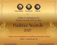 Palwal News: पद्म पुरस्कार-2027 के लिए ऑनलाइन नामांकन आमंत्रित, 31 जुलाई 2026 तक राष्ट्रीय पुरस्कार पोर्टल पर किए जा सकते हैं आवेदन : उपायुक्त डा. जयेंद्र सिंह छिल्लर