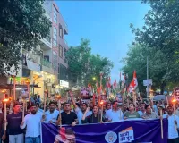 Gurugram News: कांग्रेस नेताओं की गिरफ्तारी के विरोध में युवा कांग्रेस का मशाल जुलूस   