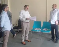 Palwal News : उपायुक्त डा. जयेन्द्र सिंह छिल्लर ने किया ईवीएम-वीवीपैट वेयर हाउस का निरीक्षण
