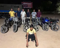 Nuh Mewat News: वाहन चोरी के मामले में वांछित आरोपी गिरफ्तार, छह चोरीशुदा मोटरसाइकिल बरामद