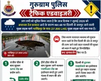 Gurugram News: नरसिंहपुर में हाइवे धंसा, ट्रैफिक डायवर्ट 