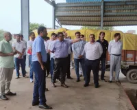 Nuh Mewat News: मुख्यमंत्री की प्रस्तावित जनसभा को लेकर उपायुक्त ने पुन्हाना अनाज मंडी का किया निरीक्षण