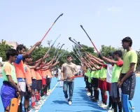 Faridabad News : राष्ट्रीय खेल दिवस: हॉकी के जादूगर मेजर ध्यानचंद की जयंती पर खेल मंत्री गौरव गौतम ने हॉकी खिलाड़ियों के साथ मनाया खेल दिवस