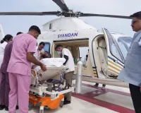 Faridabad News : अमृता अस्पताल में पहली बार हेलीकॉप्टर से पहुंचा मरीज, रूफटॉप हेलीपैड से सीधे इमरजेंसी में हुआ ट्रांसफर