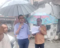 Faridabad News : भारी बारिश के बीच एडिशनल कमिश्नर गौरव अंतिल ने किया शहर का निरीक्षण, जलभराव रोकने के दिए सख्त निर्देश