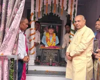 Faridabad News : शहीद फ्लाइट लेफ्टिनेंट राजेश थापा की प्रतिमा का अनावरण