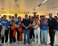 New Delhi News : कॉमनवेल्थ गेम्स 2026 के पदक विजेता खिलाड़ियों का स्वदेश आगमन पर स्वागत