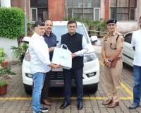Nuh Mewat News: एमथ्रीएम फाउंडेशन ने नूंह पुलिस को भेंट की नई बोलेरो गाड़ी, एसपी ने जताया आभार