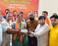 Kurukshetra News: हरियाणा राज्य बाल कल्याण परिषद की उपाध्यक्षा सुमन सैनी ने मुख्यमंत्री की ओर से रामलीला समिति को सौंपा 11 लाख रुपए की राशि का चैक