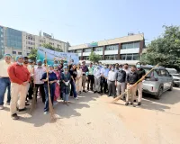 Faridabad News : स्वच्छता अभियान के तहत पावरग्रिड द्वारा जागरूकता रैली आयोजित