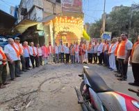 Palwal News : जयंती की शुरुआत महाराजा अग्रसेन की प्रतिमा पर माल्यार्पण कर प्रभात फेरी निकाल कर की गई
