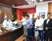 Palwal news- यू.जी.सी के खिलाफ खून से लिखा ज्ञापन देकर स्वर्ण समाज पलवल ने किया महाआंदोलन का आगाज