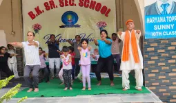 Palwal News : बीके सीनियर सेकेंडरी स्कूल शिव विहार पलवल के प्रांगण में तीन दिवसीय योग शिविर प्रारंभ हुआ