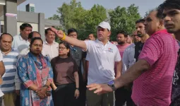 Palwal news संडे ऑन साइकिल" कार्यक्रम को हरियाणा के खेल राज्य मंत्री गौरव गौतम ने हरी झंडी दिखाकर रवाना किया।