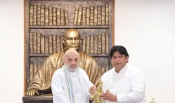 Gurugram news: अमित शाह से मिले विधायक मुकेश, गुरुग्राम के विकास पर की चर्चा 