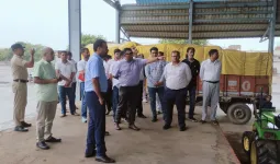 Nuh Mewat News: मुख्यमंत्री की प्रस्तावित जनसभा को लेकर उपायुक्त ने पुन्हाना अनाज मंडी का किया निरीक्षण