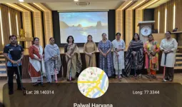 Palwal News : सरस्वती महिला महाविद्यालय में राष्ट्रीय खेल दिवस हर्षोल्लास के साथ मनाया गया