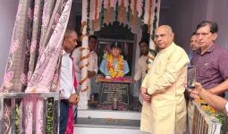 Faridabad News : शहीद फ्लाइट लेफ्टिनेंट राजेश थापा की प्रतिमा का अनावरण