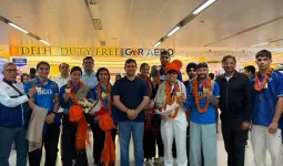 New Delhi News : कॉमनवेल्थ गेम्स 2026 के पदक विजेता खिलाड़ियों का स्वदेश आगमन पर स्वागत
