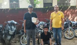 Gurugram News: बाइक चोरी के आरोप में 20 वर्षीय युवक गिरफ्तार, सात बाइक और स्कूटी बरामद