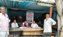Faridabad News : सेवा संकल्प अभियान के तहत विभिन्न स्थानों पर नि:शुल्क स्वास्थ्य जांच शिविर आयोजित
