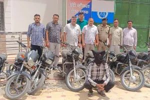 Kaithal News: एंटी व्हीकल थेफ्ट स्टाफ द्वारा बाइक चोर काबू, 7 चोरीशुदा बाइक बरामद। 