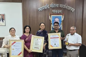 Palwal News : राष्ट्रीय शिक्षा नीति के सफल क्रियान्वयन और महिला सशक्तिकरण के क्षेत्र में सरस्वती महिला महाविद्यालय ने गाड़े सफलता के झंडे