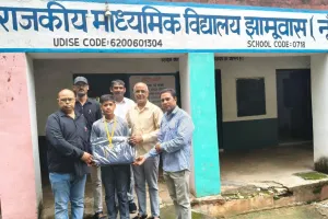 Mewat/Tawdu News: झामूवास के बेटे मोहम्मद रियाज ने शाटपुट (अंडर-14) में जीता गोल्ड,अब राज्य स्तरीय प्रतियोगिता में दिखाएंगे दम।
