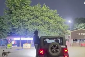 Mewat/ Tawdu News: तावडू अनाज मंडी में थार पर चढ़कर शराब पीते युवक ने मचाया हुड़दंग, तेज म्यूजिक और गाली-गलौज पर गिरफ्तार