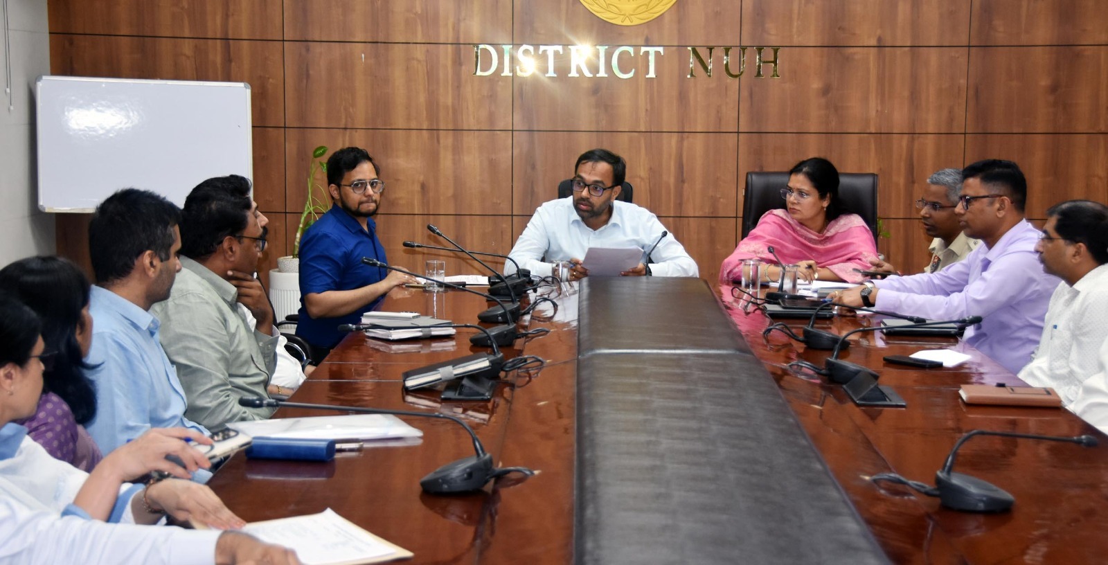 Nuh Mewat News:मुख्यमंत्री के कार्यक्रम की तैयारियों को लेकर उपायुक्त ने दिए समयबद्ध व्यवस्था करने के निर्देश