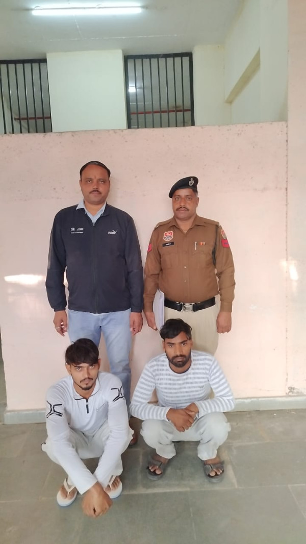 विदेश में नौकरी लगवाने के नाम पर 5.52 लाख रुपए की साइबर ठगी करने के मामले में दो आरोपी गिरफ्तार 