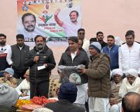 बैंसलात में कांग्रेस की सदभाव यात्रा का हुआ जोरदार स्वागत