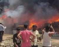 गुरुग्राम के सेक्टर 51 की झुग्गियों में लगी आग, लाखों का सामान खाक 