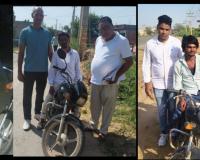 पुलिस ने वाहन चेकिंग के दौरान चोरी की तीन मोटरसाइकिल सहित तीन आरोपी गिरफ्तार