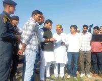 नारनौल के बड़कोदा-बडगांव में 14 एकड़ में बनेगा अत्याधुनिक जिला स्तरीय स्टेडियम, खेल मंत्री ने किया साइट निरीक्षण