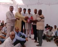 दिवंगत पुलिस जवान के परिजनों को सांत्वना देने आया श्रीकृष्ण परिवार 