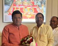 कैबिनेट मंत्री विपुल गोयल से मिले वरिष्ठ समाजसेवी संजय गोयल, तावडू के विकास मुद्दों पर हुई चर्चा
