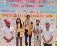 हरियाणा राज्य सीनियर एथलेटिक्स चैंपियनशिप में भिवानी 19 पदक जीतकर बना चैंपियन
