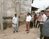 निगम कमिश्नर धीरेंद्र खड़गटा ने किया डिवीजन वन का दौरा