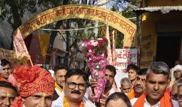 पलवल जोगी नाथ समाज ने निकाली महायोगी गुरु गोरक्षनाथ जी की भव्य शोभा यात्रा 