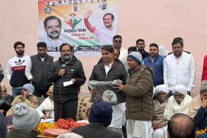 बैंसलात में कांग्रेस की सदभाव यात्रा का हुआ जोरदार स्वागत