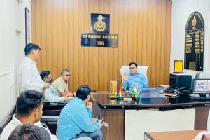 तावड़ू में एचपीवी वैक्सीन जागरूकता बढ़ाने को लेकरएसडीएम कार्यालय में बैठक, धर्मगुरुओं व सामाजिक संगठनों से सहयोग की अपील