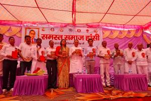 भाजपा सरकार डॉ भीमराव अंबेडकर के आदर्शों पर चलकर अंतोदय की भावना से हर वर्ग की भलाई के लिए कर रही काम:  विधायक विनोद भयाना