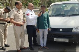 यातायात नियम तोड़ने वाले 1237 वाहन चालकों के काटे चालान 